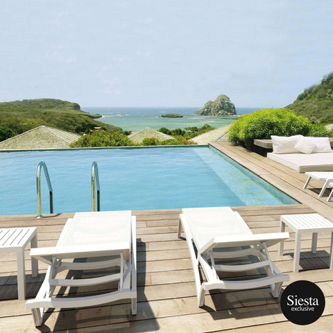 Siesta 4 Piece Package Pacific Sun Lounger and Ocean Side Table