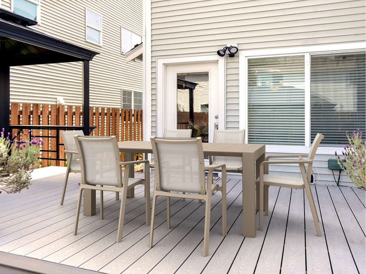 Siesta Outdoor 7 Piece Setting with Extendable Table