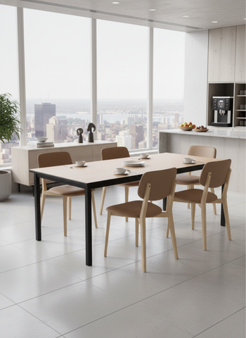 Durafurn Spire Square Leg Table Height Frame