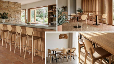 Durafurn Atlanta Barstool - Large Ply Backrest