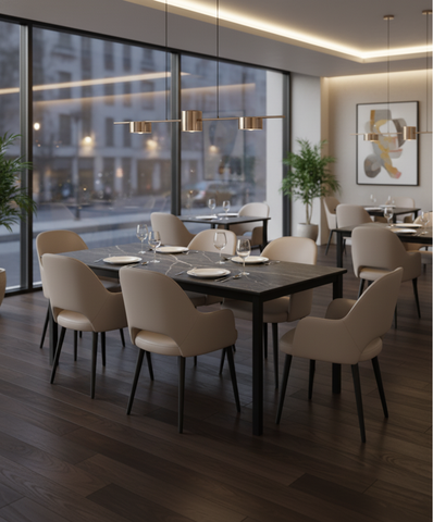 Durafurn Spire Square Leg Table Height Frame