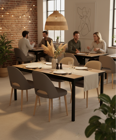 Durafurn Spire Square Leg Table Height Frame