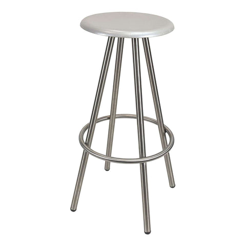 Cruza Stainless Steel Stool with Gentas Stool Top
