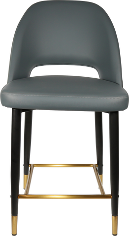 Durafurn Semifreddo Counter Stool with Black Metal 650h Legs