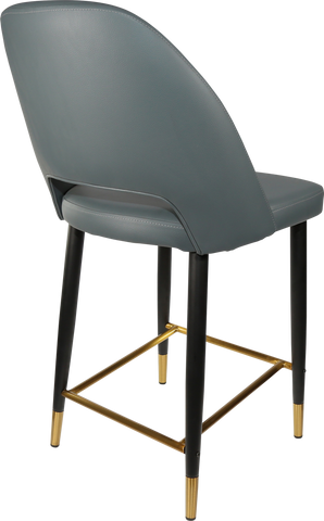 Durafurn Semifreddo Counter Stool with Black Metal 650h Legs