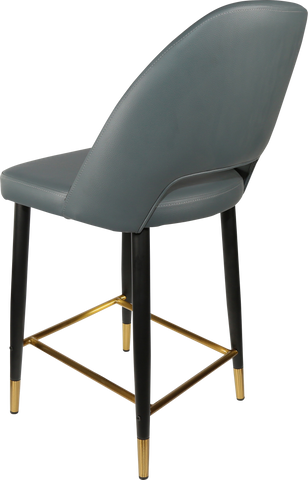 Durafurn Semifreddo Counter Stool with Black Metal 650h Legs