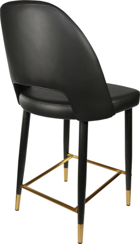 Durafurn Semifreddo Counter Stool with Black Metal 650h Legs