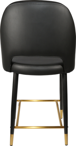 Durafurn Semifreddo Counter Stool with Black Metal 650h Legs