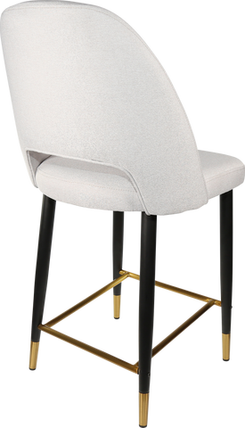 Durafurn Semifreddo Counter Stool with Black Metal 650h Legs