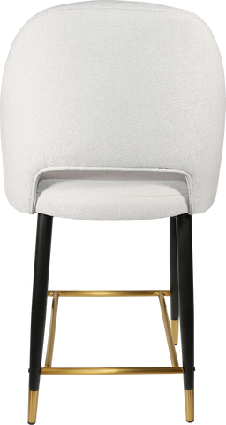 Durafurn Semifreddo Counter Stool with Black Metal 650h Legs