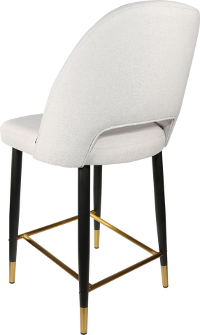 Durafurn Semifreddo Counter Stool with Black Metal 650h Legs