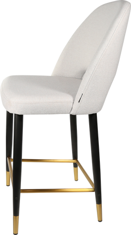 Durafurn Semifreddo Counter Stool with Black Metal 650h Legs