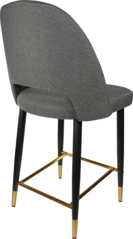 Durafurn Semifreddo Counter Stool with Black Metal 650h Legs