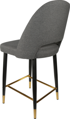 Durafurn Semifreddo Counter Stool with Black Metal 650h Legs