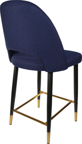 Durafurn Semifreddo Counter Stool with Black Metal 650h Legs