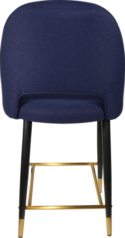 Durafurn Semifreddo Counter Stool with Black Metal 650h Legs