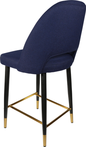 Durafurn Semifreddo Counter Stool with Black Metal 650h Legs