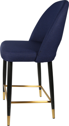 Durafurn Semifreddo Counter Stool with Black Metal 650h Legs