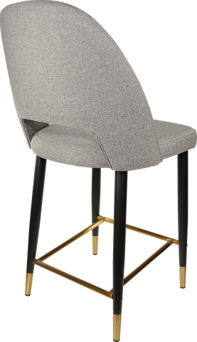 Durafurn Semifreddo Counter Stool with Black Metal 650h Legs