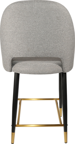 Durafurn Semifreddo Counter Stool with Black Metal 650h Legs