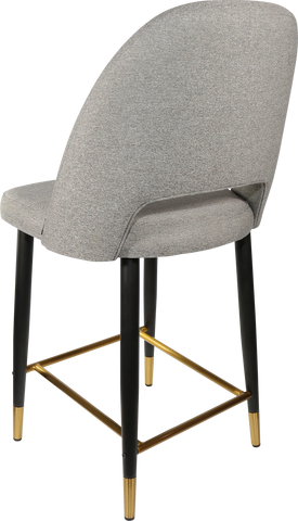 Durafurn Semifreddo Counter Stool with Black Metal 650h Legs