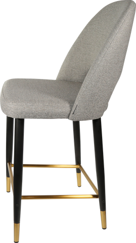 Durafurn Semifreddo Counter Stool with Black Metal 650h Legs