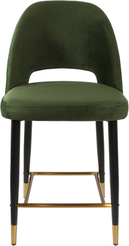Durafurn Semifreddo Counter Stool with Black Metal 650h Legs
