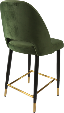 Durafurn Semifreddo Counter Stool with Black Metal 650h Legs
