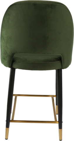 Durafurn Semifreddo Counter Stool with Black Metal 650h Legs
