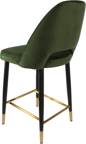 Durafurn Semifreddo Counter Stool with Black Metal 650h Legs