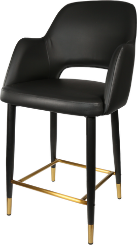 Durafurn Sorbet Counter Stool - Black Metal 650h Legs