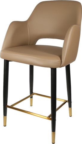 Durafurn Sorbet Counter Stool - Black Metal 650h Legs