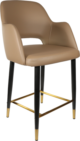 Durafurn Sorbet Counter Stool - Black Metal 650h Legs