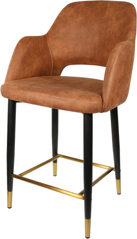 Durafurn Sorbet Counter Stool - Black Metal 650h Legs