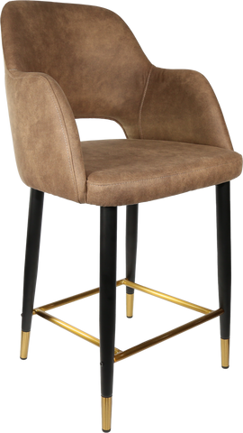 Durafurn Sorbet Counter Stool - Black Metal 650h Legs