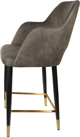 Durafurn Sorbet Counter Stool - Black Metal 650h Legs