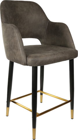 Durafurn Sorbet Counter Stool - Black Metal 650h Legs