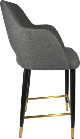 Durafurn Sorbet Counter Stool - Black Metal 650h Legs