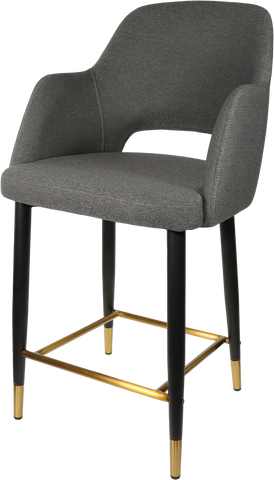 Durafurn Sorbet Counter Stool - Black Metal 650h Legs