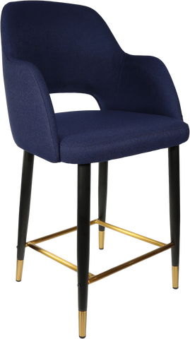 Durafurn Sorbet Counter Stool - Black Metal 650h Legs