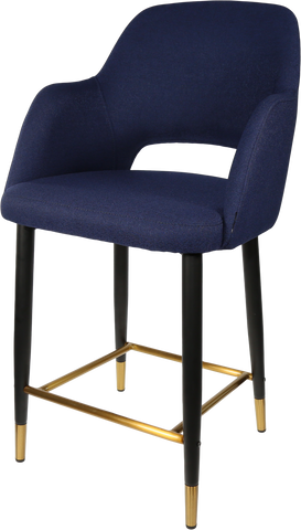 Durafurn Sorbet Counter Stool - Black Metal 650h Legs