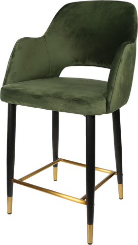 Durafurn Sorbet Counter Stool - Black Metal 650h Legs