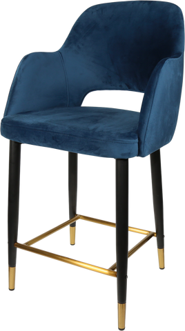 Durafurn Sorbet Counter Stool - Black Metal 650h Legs