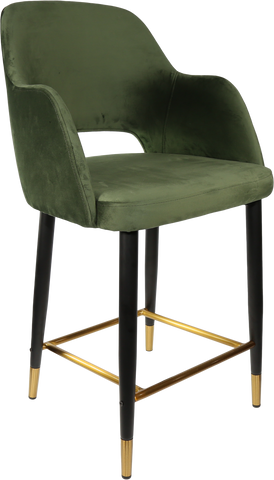 Durafurn Sorbet Counter Stool - Black Metal 650h Legs