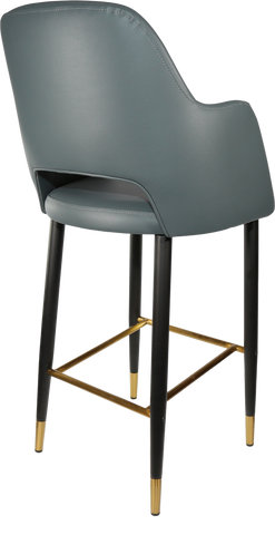Durafurn Sorbet Stool with Black Metal 750h Legs