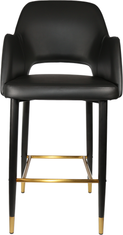 Durafurn Sorbet Stool with Black Metal 750h Legs