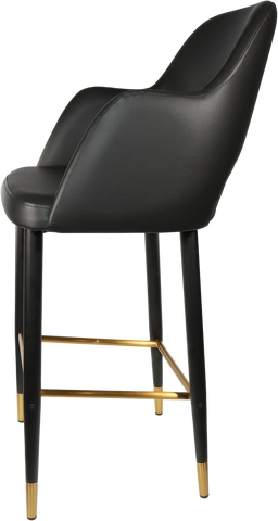 Durafurn Sorbet Stool with Black Metal 750h Legs