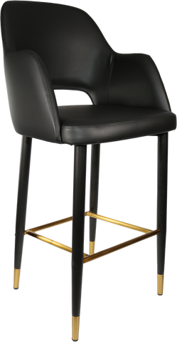 Durafurn Sorbet Stool with Black Metal 750h Legs