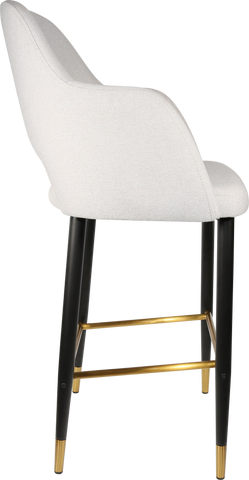 Durafurn Sorbet Stool with Black Metal 750h Legs
