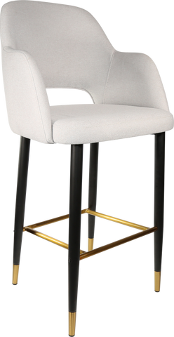 Durafurn Sorbet Stool with Black Metal 750h Legs